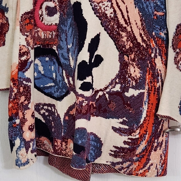 Anthropologie Sleeping On Snow Forest Embroidered Boho Long Sweater Cardigan - Picture 8 of 15